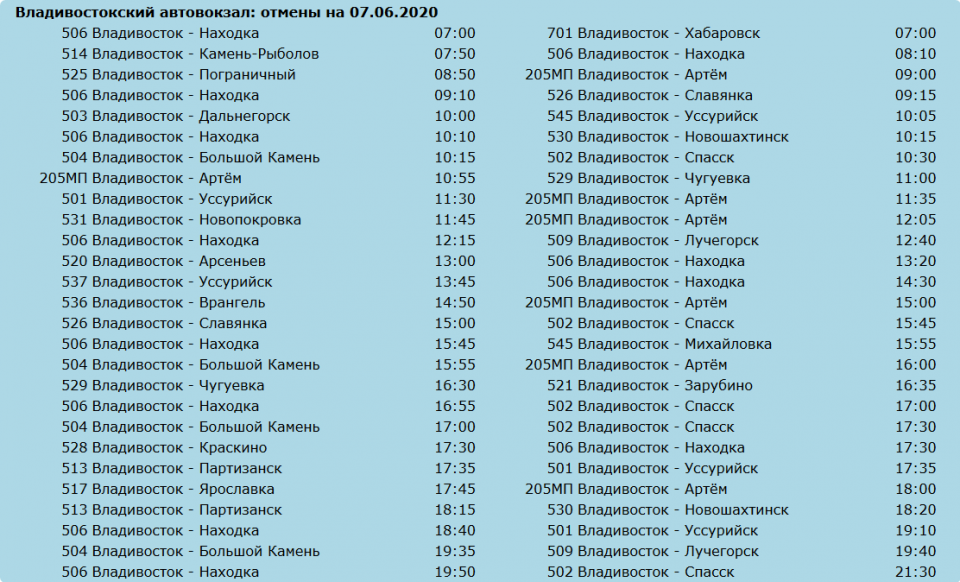 Автобус Лучегорск — Хабаровск: билеты, цены, расписание